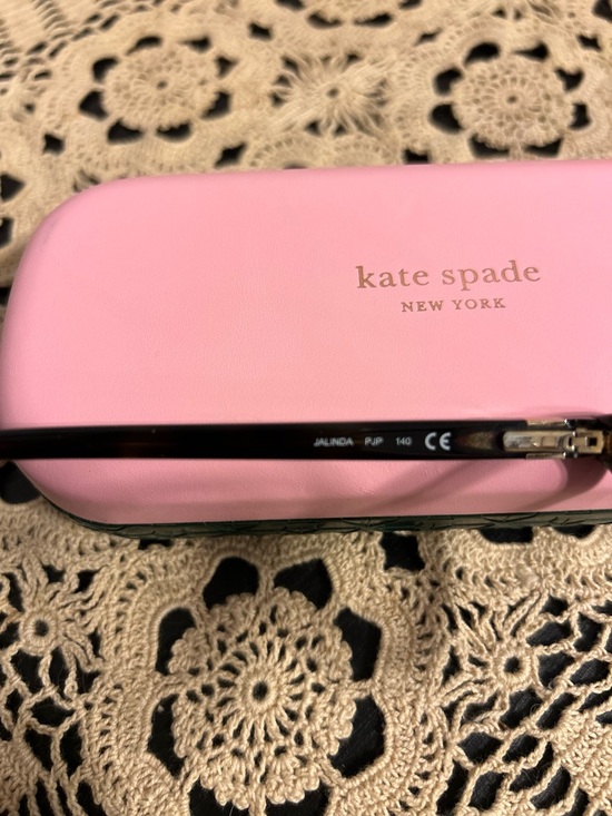 Kate Spade Jalinda black-to-blue gradient cat-eye prescription eyeglasses. - Picture 8 of 10